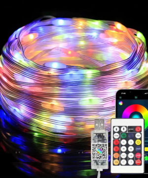 Led стрічка RGB 30м  USB 5V RGB керування від пульта та телефону  (1)