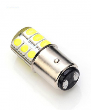 Автолампа 12v  P21W 1157 габарит, стоп, задній хід 2х контактна біла