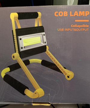 Прожектор акумуляторний світлодіодний (COB), переносний, 50W, IP65 з USB