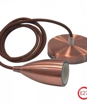 Світильник підвісний E27 250V 1м. металевий мідний EDISON Horoz Electric