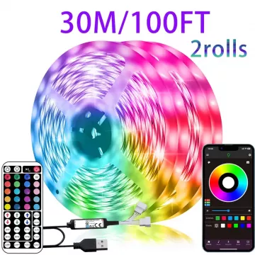 Led стрічка RGB 30м  USB 5V RGB керування від пульта та телефону 