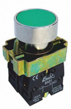 Кнопка PB2-BA31  зелена  1NO   Ø22mm  AC 230/400B