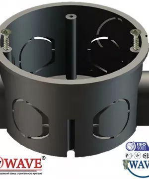 чорна КОРОБКА МОДУЛЬНА d 60mm, для набору в касети (без гвинтів)
