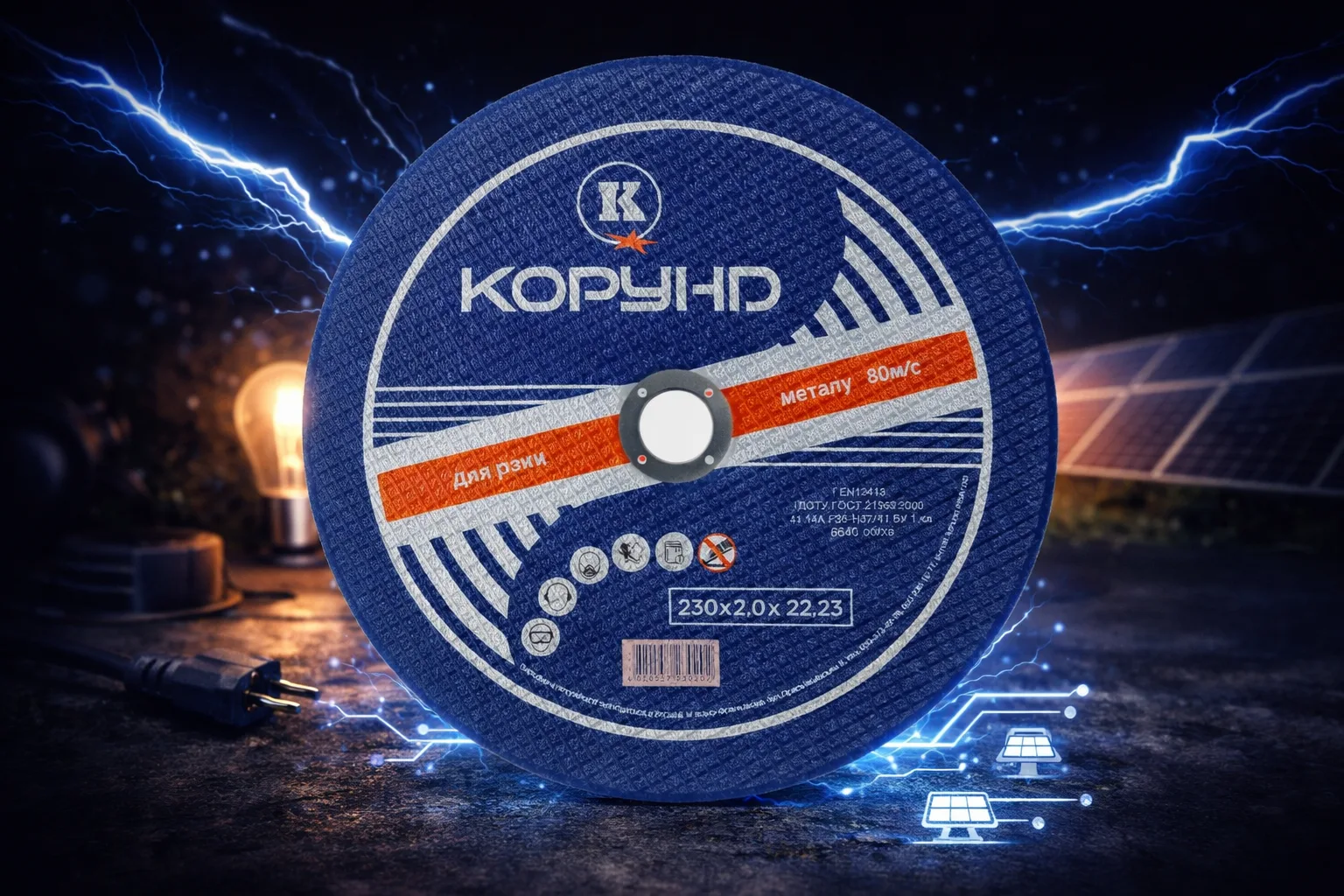 Круг відрізний по металу Корунд 125х1,2х22,2*