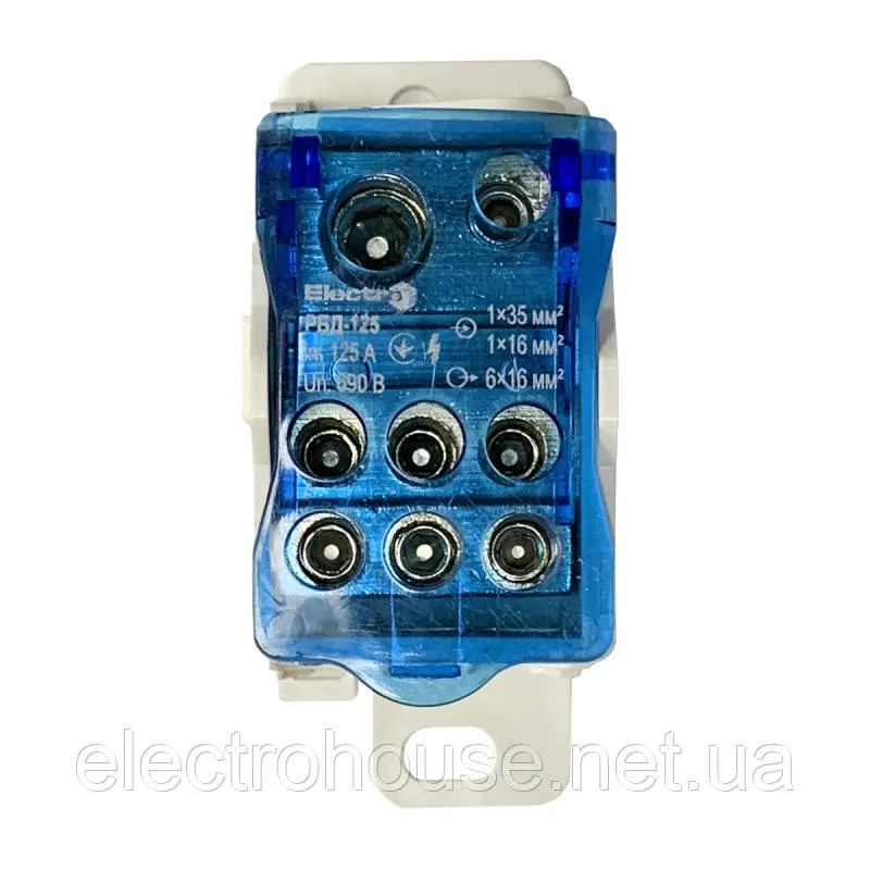Розподільчий блок на DIN-рейку РБД-125А