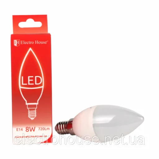 LED лампа свіча E14 8 Вт 4100К