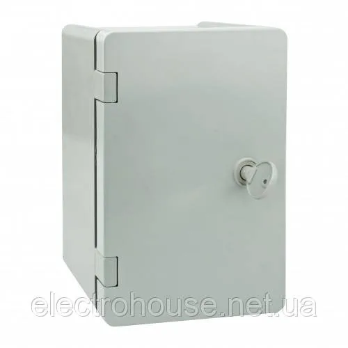 Бокс монтажний пластиковий 210х280х130мм. ІР65 сірий