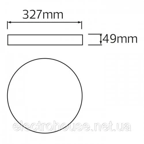 Світильник накладний "ANDREA-30" 30W IP 54 6400K білий 016-066-0030-010