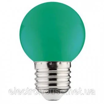 Лампа Діодна "RAINBOW" 1W E27 A45 (зелена)
