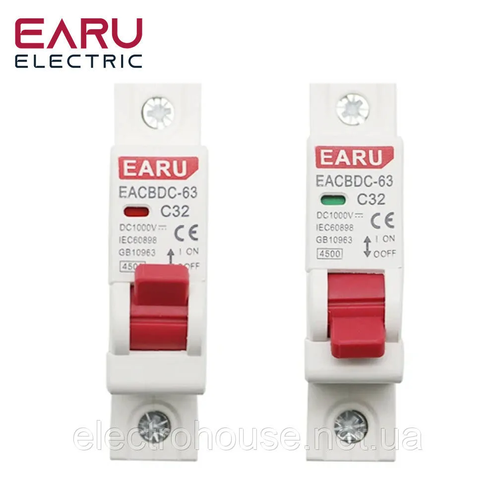 DC 1000V, АВ 1Р/25А постійної напруги