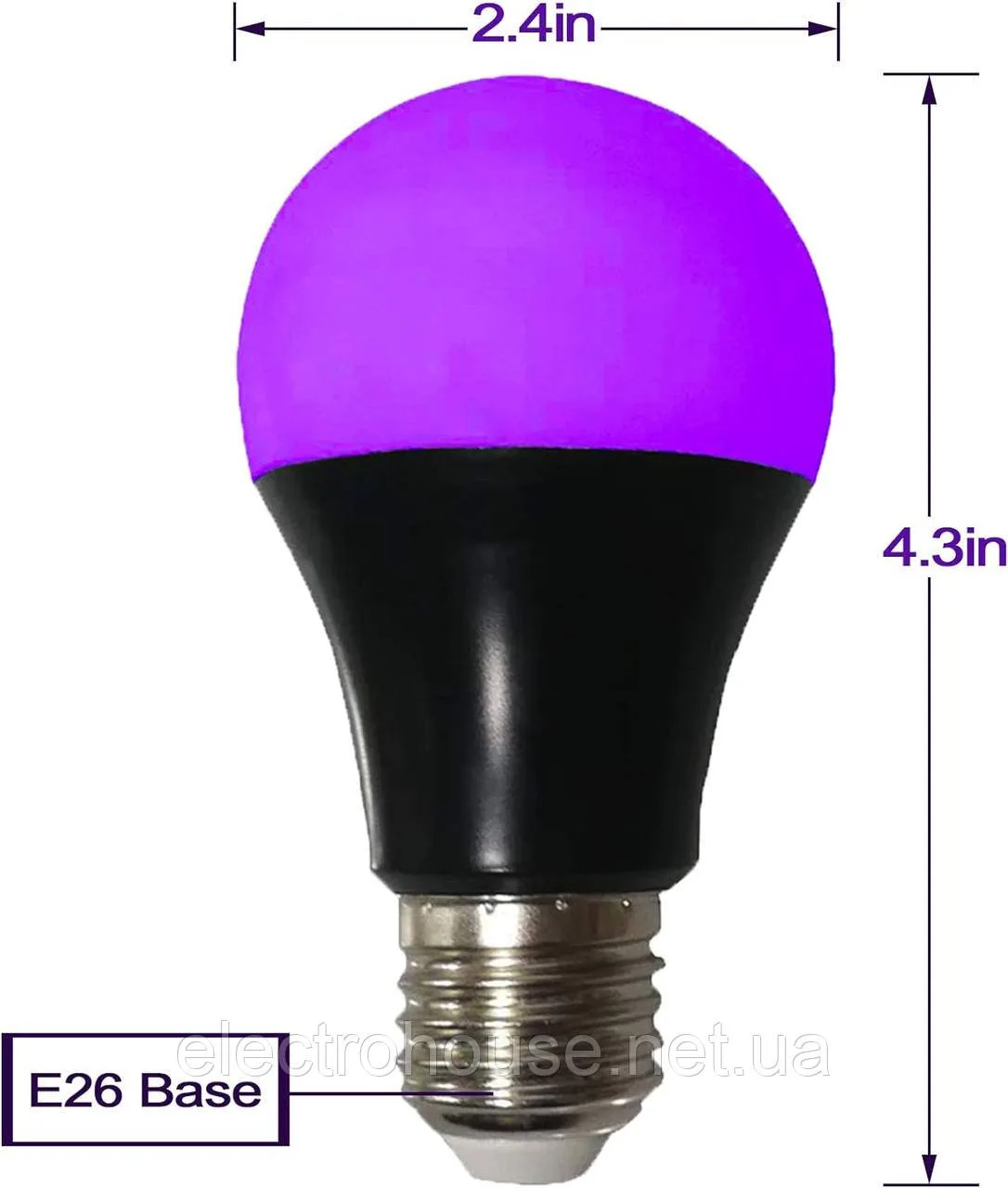 Led УФ лампа 12Вт, Е27