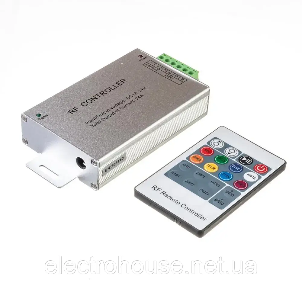RGB контролер з пультом 24А-RF #65 288Вт