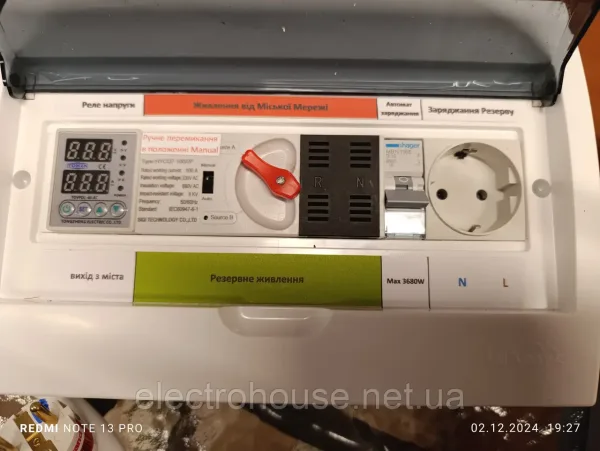 Щит АВР для EcoFlow, Bluetti та інверторів