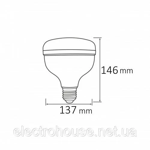Лампа світлодіодна CRYSTAL-50 50W 6400K E27