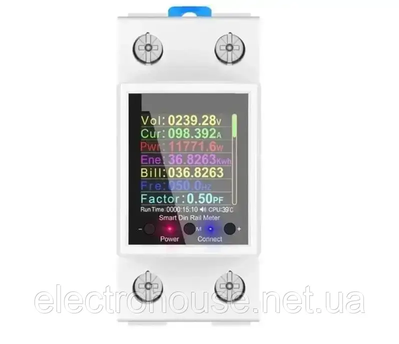Atorch GR2P - інтелектуальний лічильник електроенергії 100А