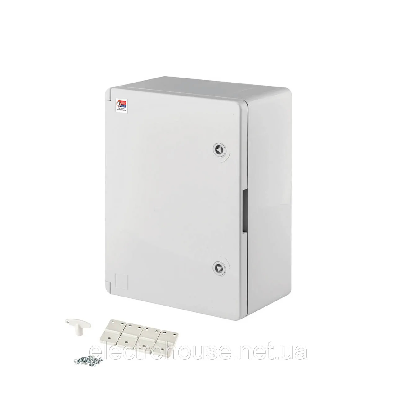 Бокс монтажний пластиковий 400х500х180мм. ІР65 сірий