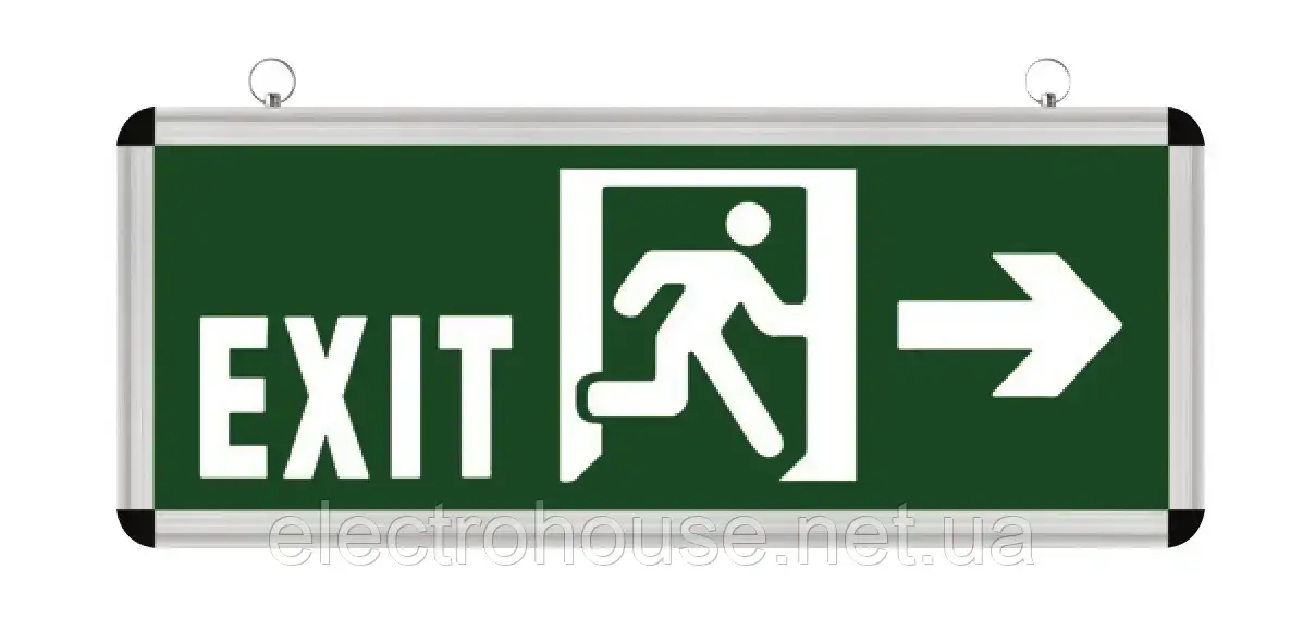 Світильник Ліхтар акумул.LED 3W 100Lm 220-240V  150х355мм. EXIT