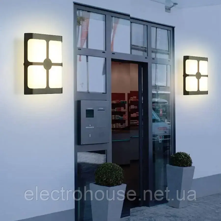 LED свiтильник VARGO ЖКХ 24W 5000K 2400lm IP54 AC165-265V прямокутн. 200x162x58мм