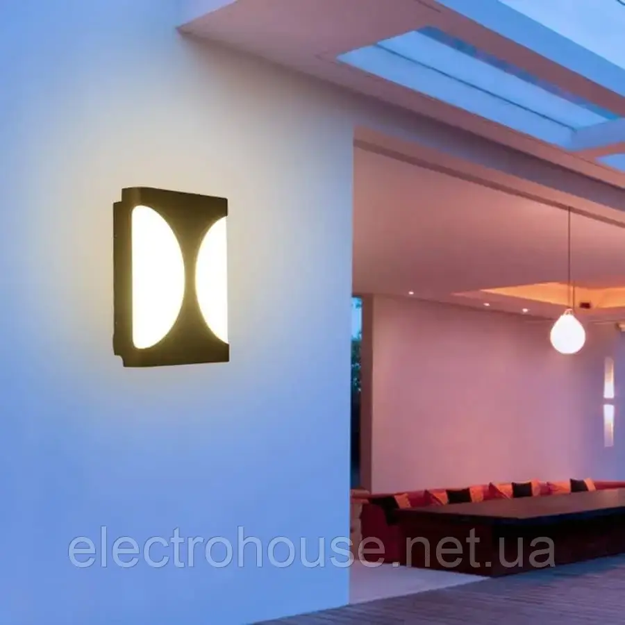 LED свiтильник VARGO ЖКХ 24W 5000K 2400lm IP54 AC165-265V прямокутн. 200x162x58мм