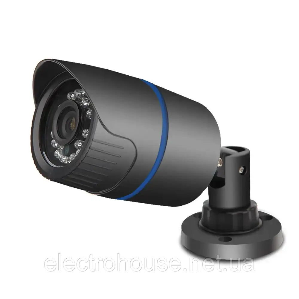 IP-камера 2MP ABS пластик куля 3516C 2235 h265 чорна