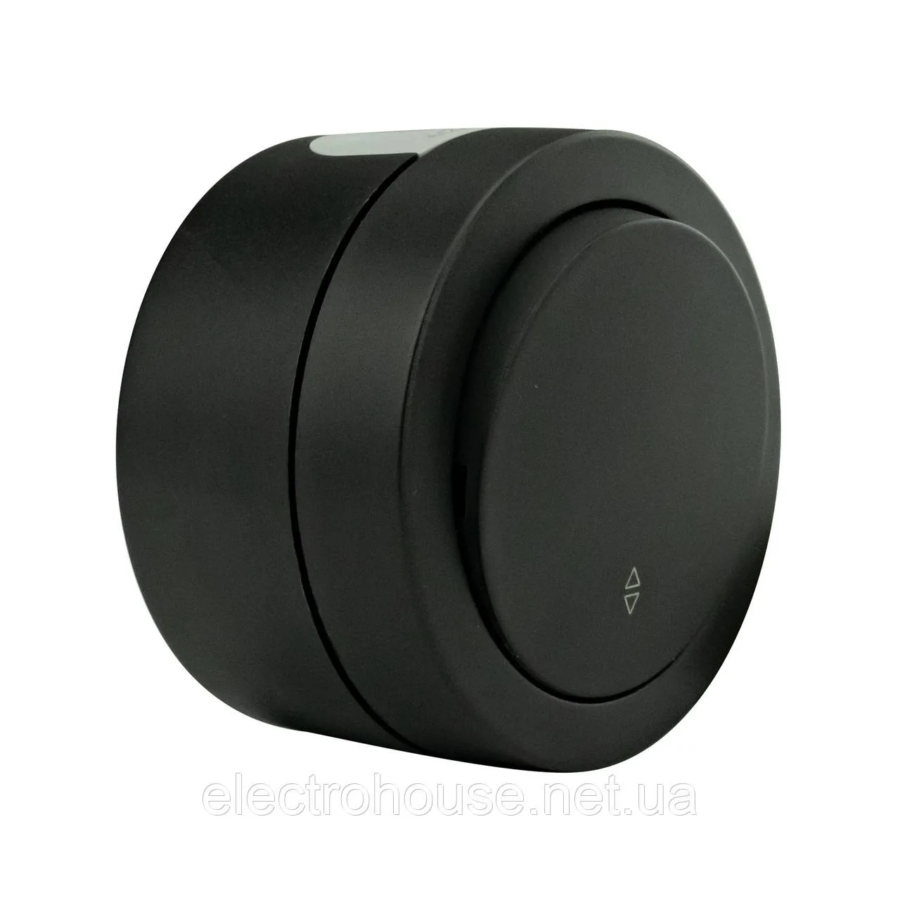 Вимикач накладний 1кл+прохідний антрацит xOne