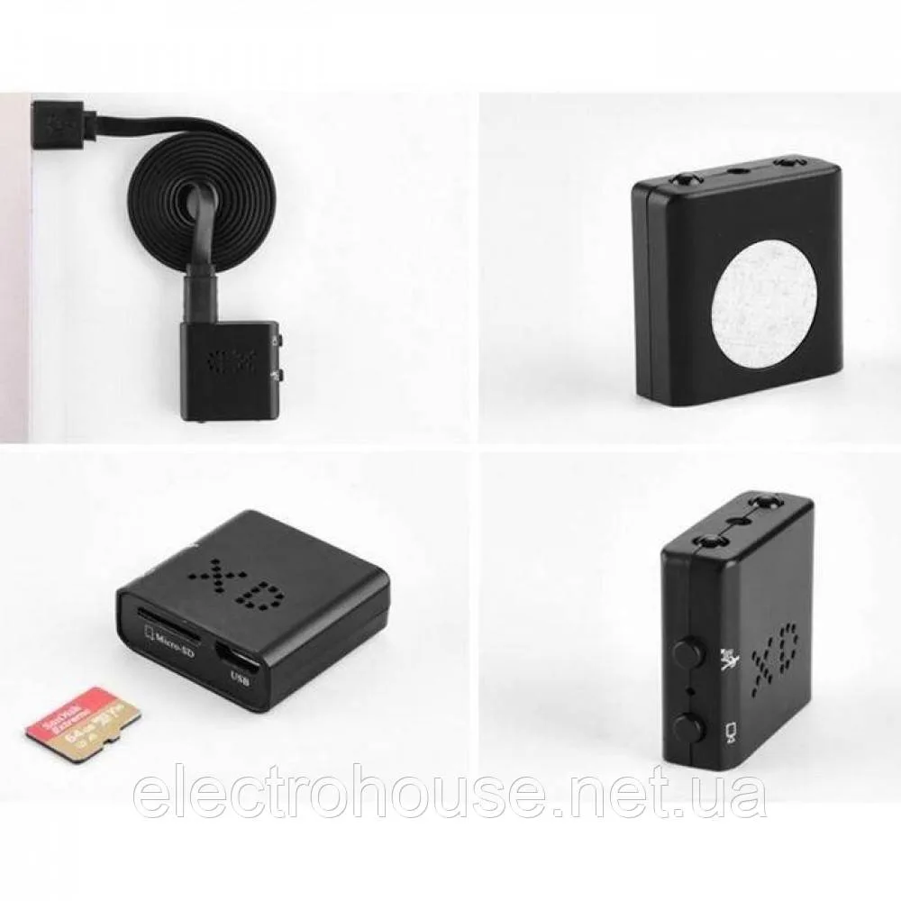Мінікамера відеореєстратор Full HD 1080P з датчиком руху Hawkeye з вбудованою батареєю*