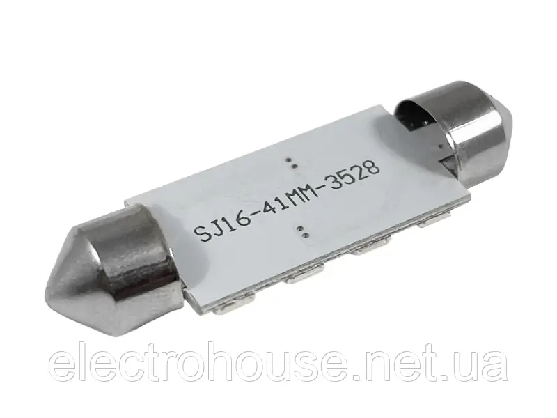 Автолампа Led C5W 12V 16 діодів 3528 біла 41мм