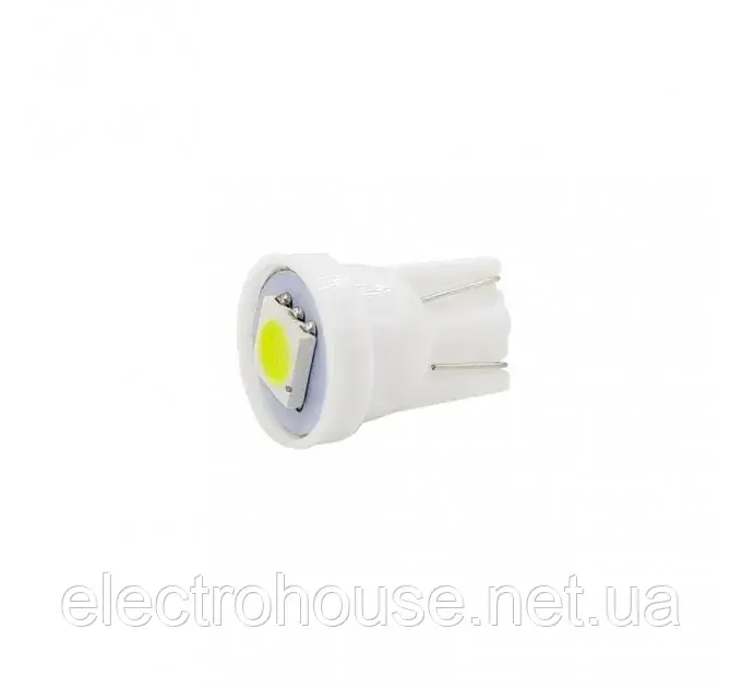 Автолампа LED w5w (T10) 5050 1smd біле світло
