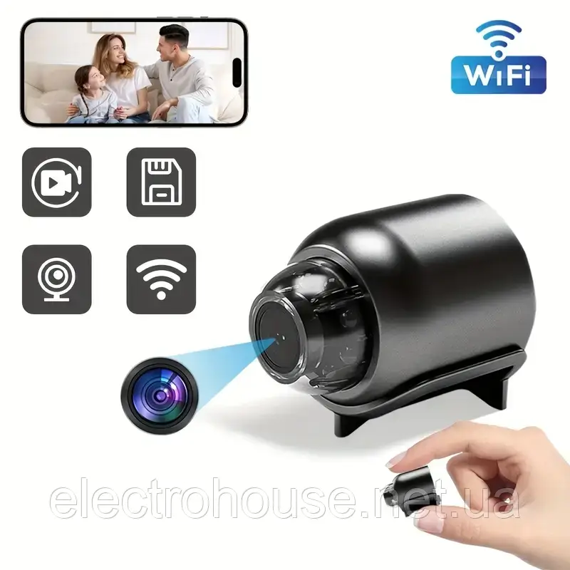 WIFI камера в патрон Е-27 (8MP) 2 об'єктиви, PTZ, Е-19 / IP камера лампочка