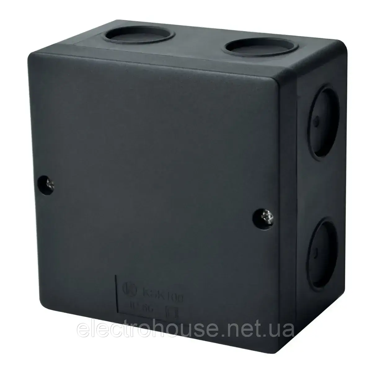 KSK 100_FA Коробка розподільча зовнішня 101х101х63мм, чорна, IP66, KOPOS