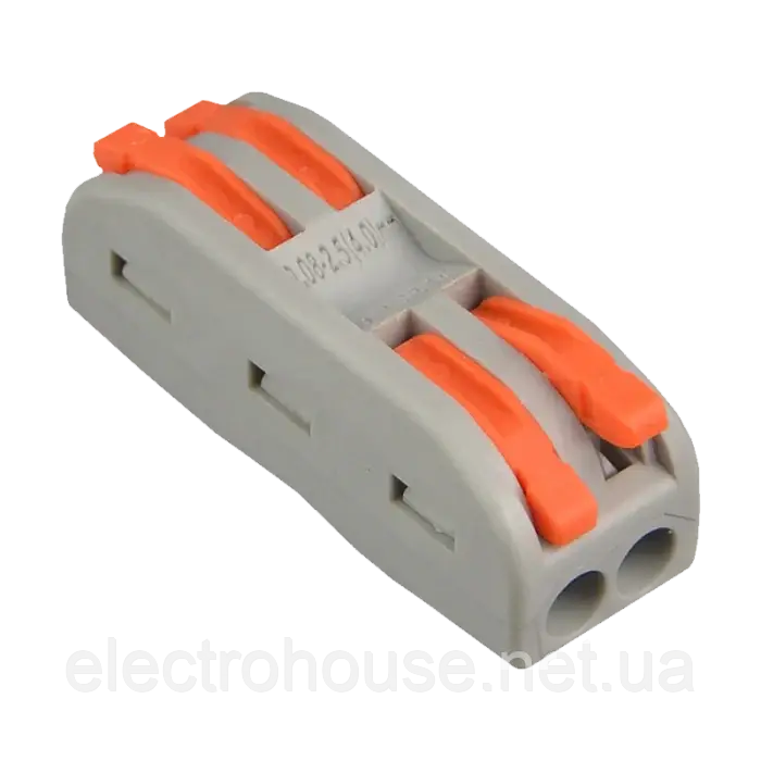 Клема універсальна прохідна PCT-222, 32А, 400В