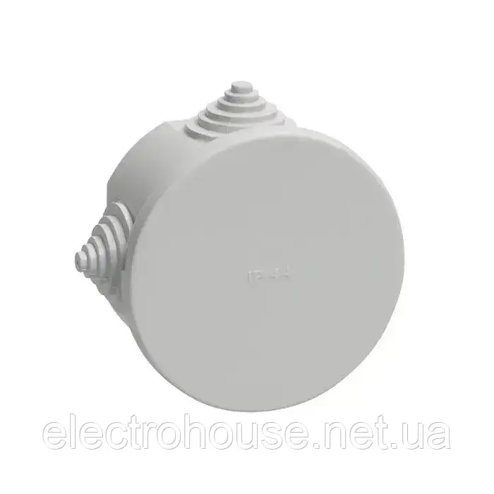 Коробка розподільча герметична P12 80х40мм. Біла KOBA