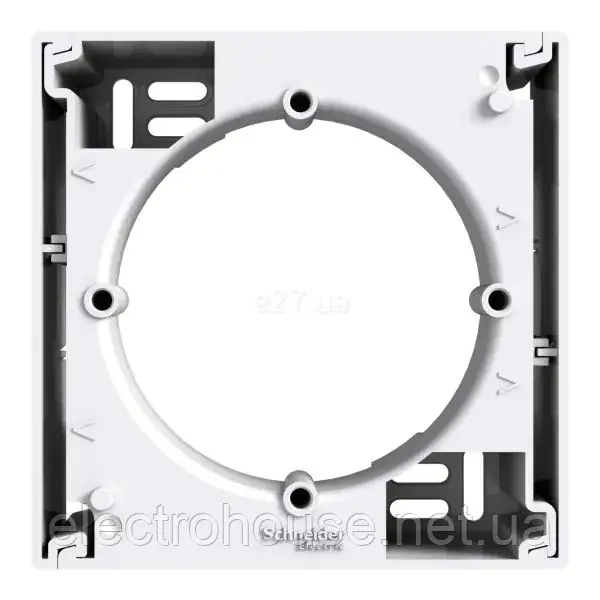 Коробка електрична накладна 1-а біла Schneider Asfora