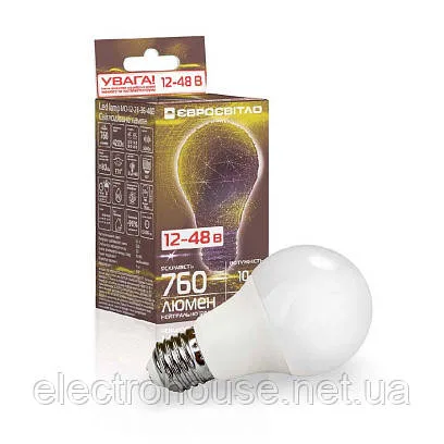 Лампа світлодіодна низьковольтна МО-12-24-36-48В 10 Вт E27