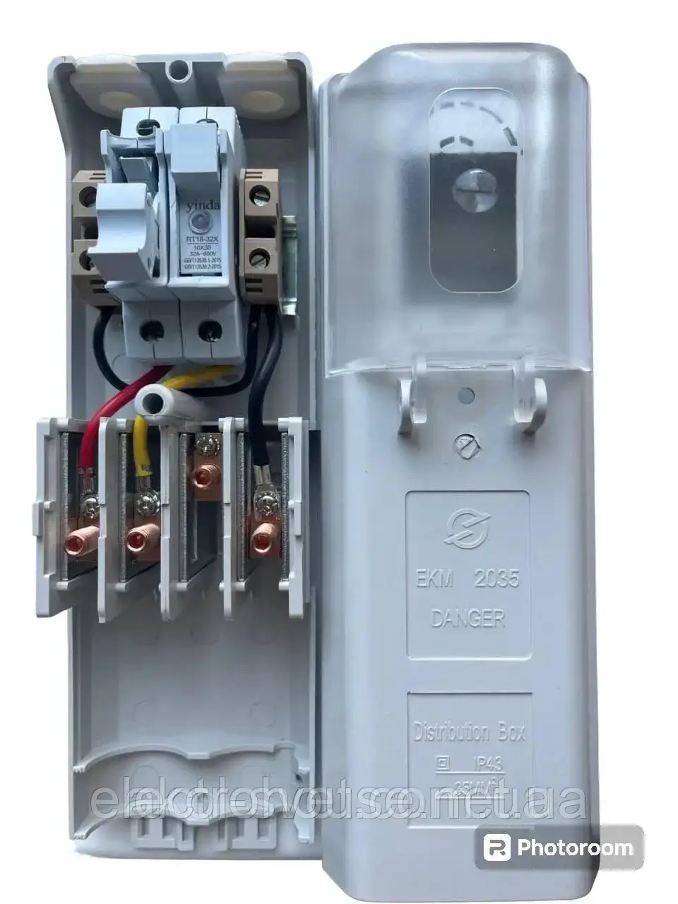 Ввідний щиток EKM-2035 2P з двома запобіжниками