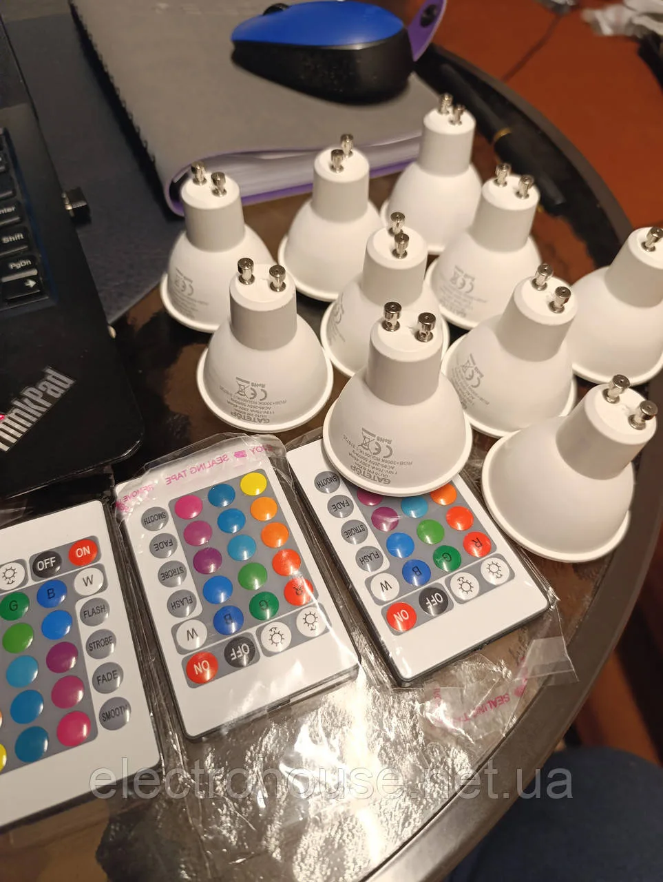 Світлодіодна лампа iLC GU10, еквівалентна потужність 60 Вт, змінна колір, 12 кольорів, 6 Вт, з регульованою яскравістю