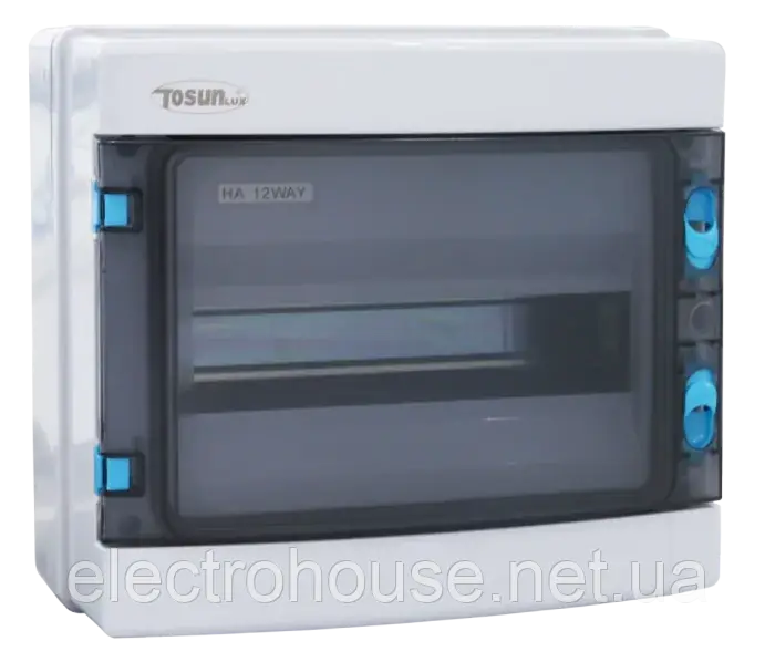 Бокс розподільчий НА (12 модулів), ІР65 (IK10), вологозахищений, пластиковий, зовнішній монтаж