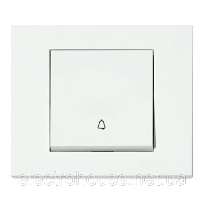 Кнопка дзвінка біла GRANO