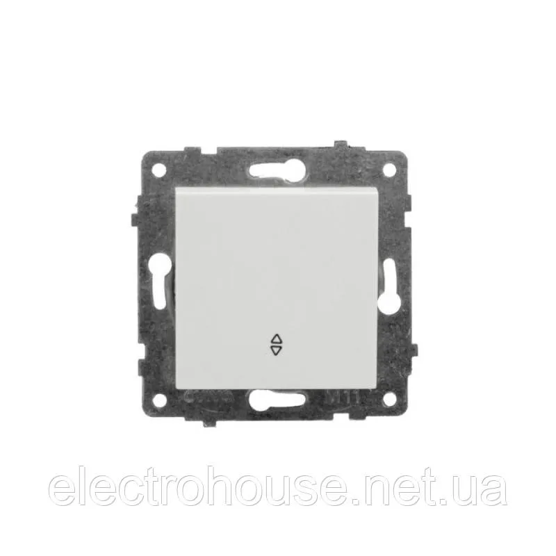 Механізм вимикача 1-клв.прохідного. білий GRANO