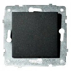 Механізм вимикача 1-клавішний GRANO чорний