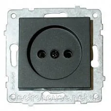 Механізм розетки одинарної GRANO чорний