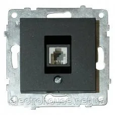 Механізм розетки телефонної GRANO чорний