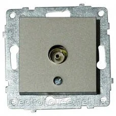 Механізм розетки ТВ прохідної GRANO срібло