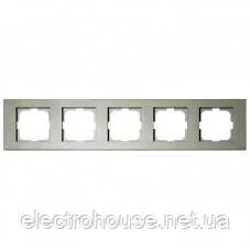 Рамка шестирна GRANO срібло