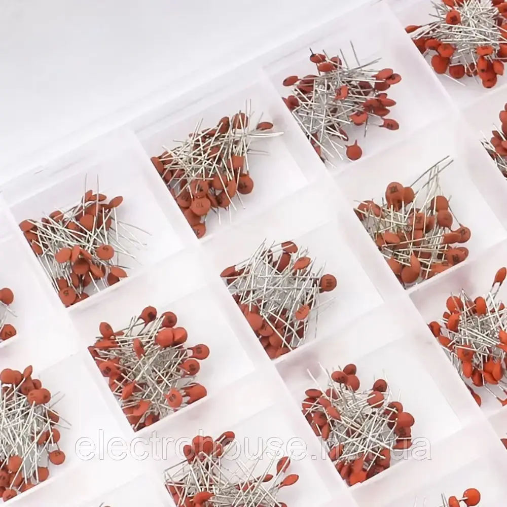 Набор 300шт керамических конденсаторов 2pF-0,1 мкФ