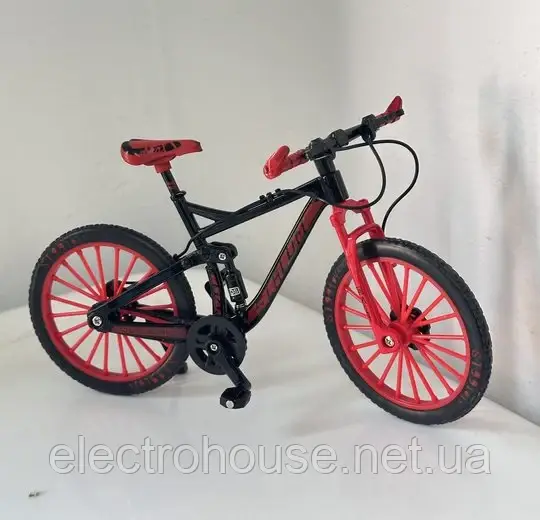 1:10 Фінгербайк, Металевий finger bike, Міні гірський фінгербайк (червоний)
