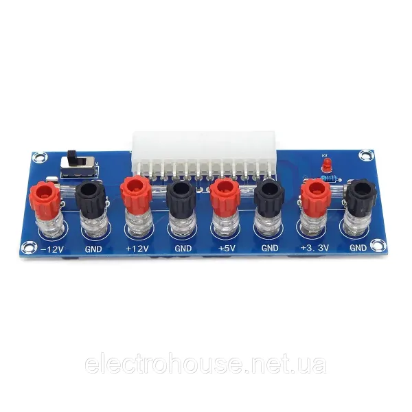 Адаптерна плата блока живлення ATX XH-M229 із 24-контактним вихідним роз'ємом