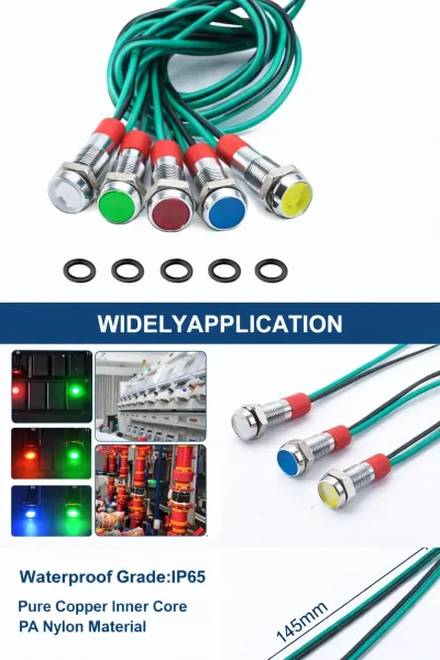 Світлодіодний індикатор 24V DC (6 мм) комплект 5шт