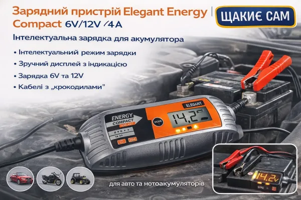 Зарядний пристрій Elegant Energy Compact 6V/12V 4A