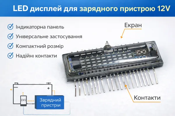 Індикатор вакуумний люмінесцентний ИВЛ1-8/12